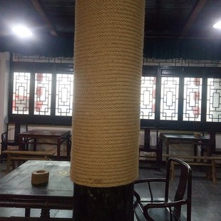 饰缠绕捆绑绳景区护栏围栏隔断粗绳结实耐磨拔河绳 麻绳绳子水管装