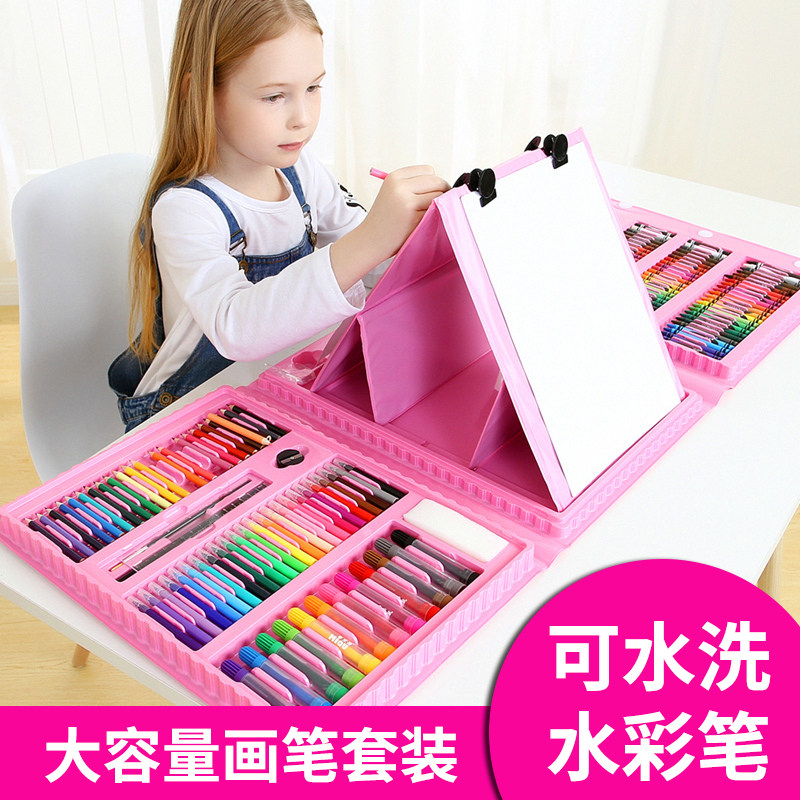 水彩笔套装儿童可水洗i画画笔幼儿园彩色笔安全环保文具用品小学