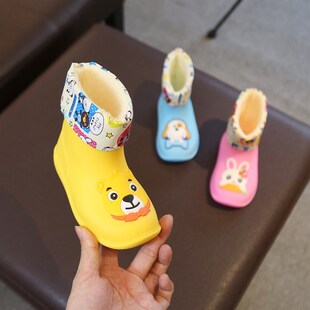 婴儿雨鞋一岁f雨靴水鞋防滑男女宝宝童幼儿轻便可爱保暖防水时尚