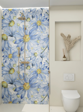 现代简约客厅走廊卫生间洗手间背景墙瓷砖拼接大花砖600Vx1200mm