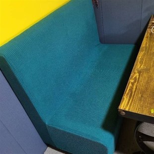 定做全包沙发套单双面酒店卡座套转角贵妃沙发罩脚踏套异性沙发套