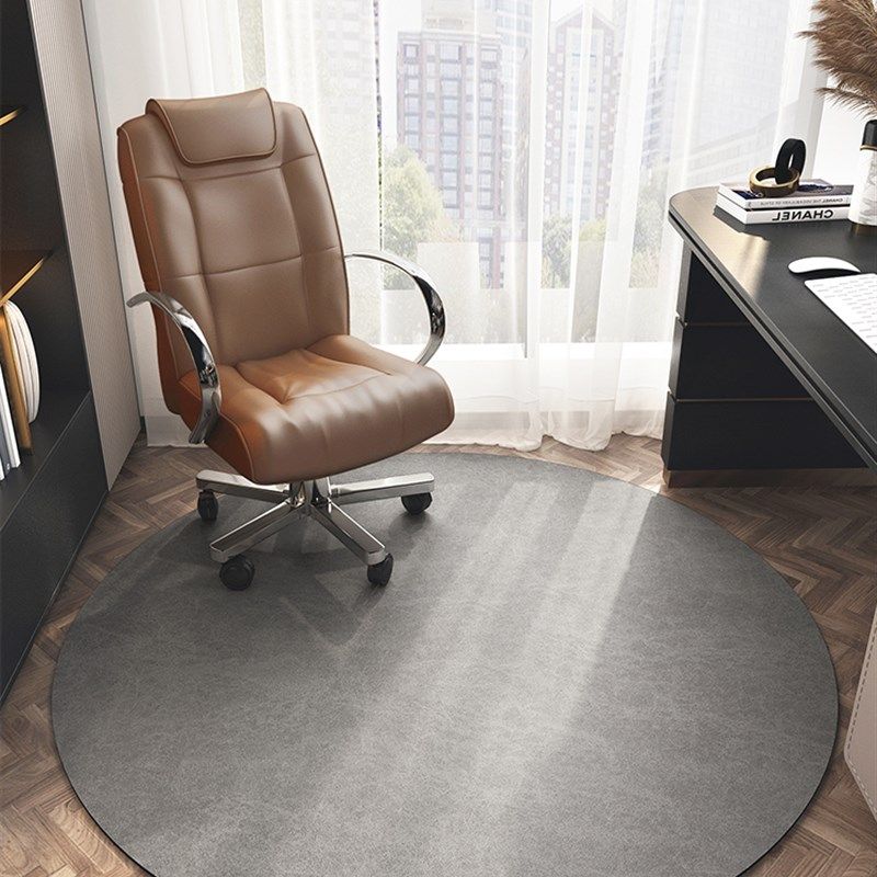 圆形地毯电脑椅地垫办公室滚轮椅静音防滑垫书房卧室沙发吊篮垫子