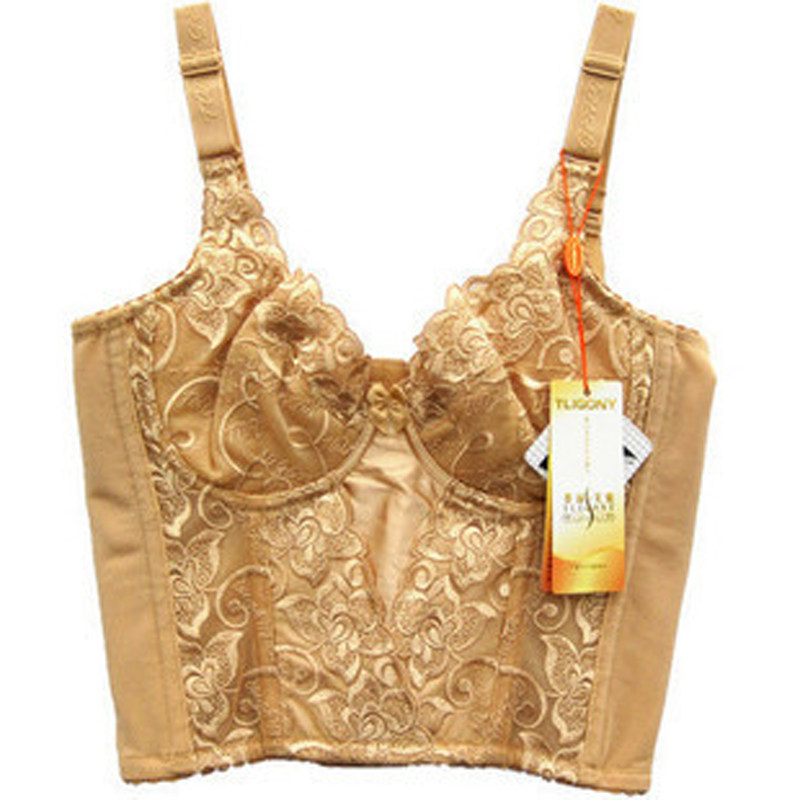 泰丽戈妮长文胸美背收胃收腹侧收聚拢美体调整型收腰内衣薄款胸罩