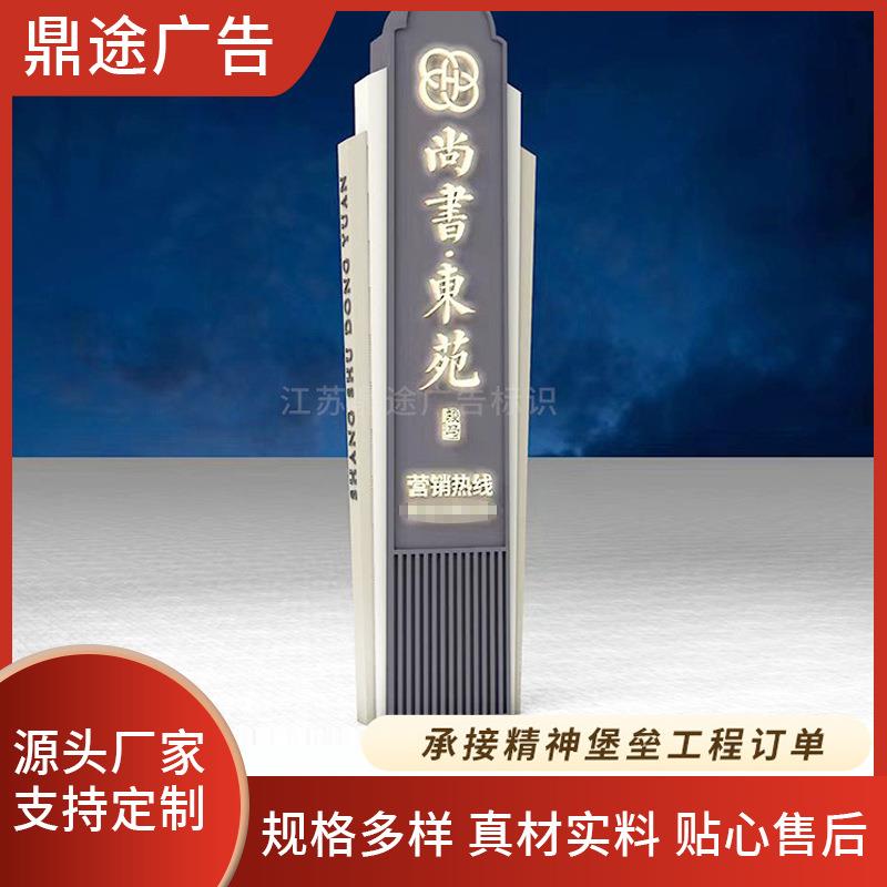 户外不锈钢导视路边指示牌宣传牌精神堡垒导向牌商场精神堡垒厂家