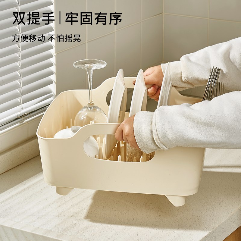 辰溿碗碟架厨房沥水篮碗架置物架家用放碗筷滤水收纳盒沥水碗盘架