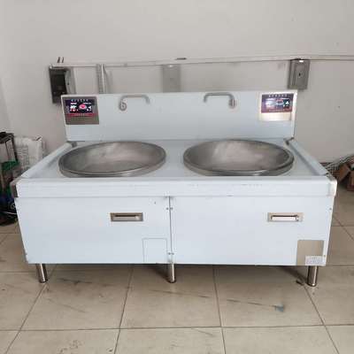 电磁炉炒锅电大功率炉爆炒炒凹面12kw餐厅设备电电双头饭店商用
