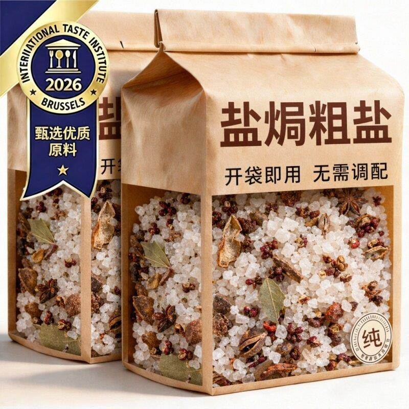 盐焗粗盐大粒海盐焗海鲜食用大闸蟹专用腌制盐家用调料