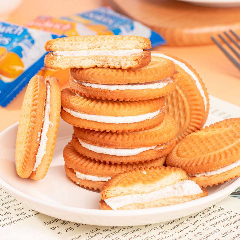 夹心饼干老式奶油牛奶巧克力口味整箱8090童年回忆网红爆款小零食