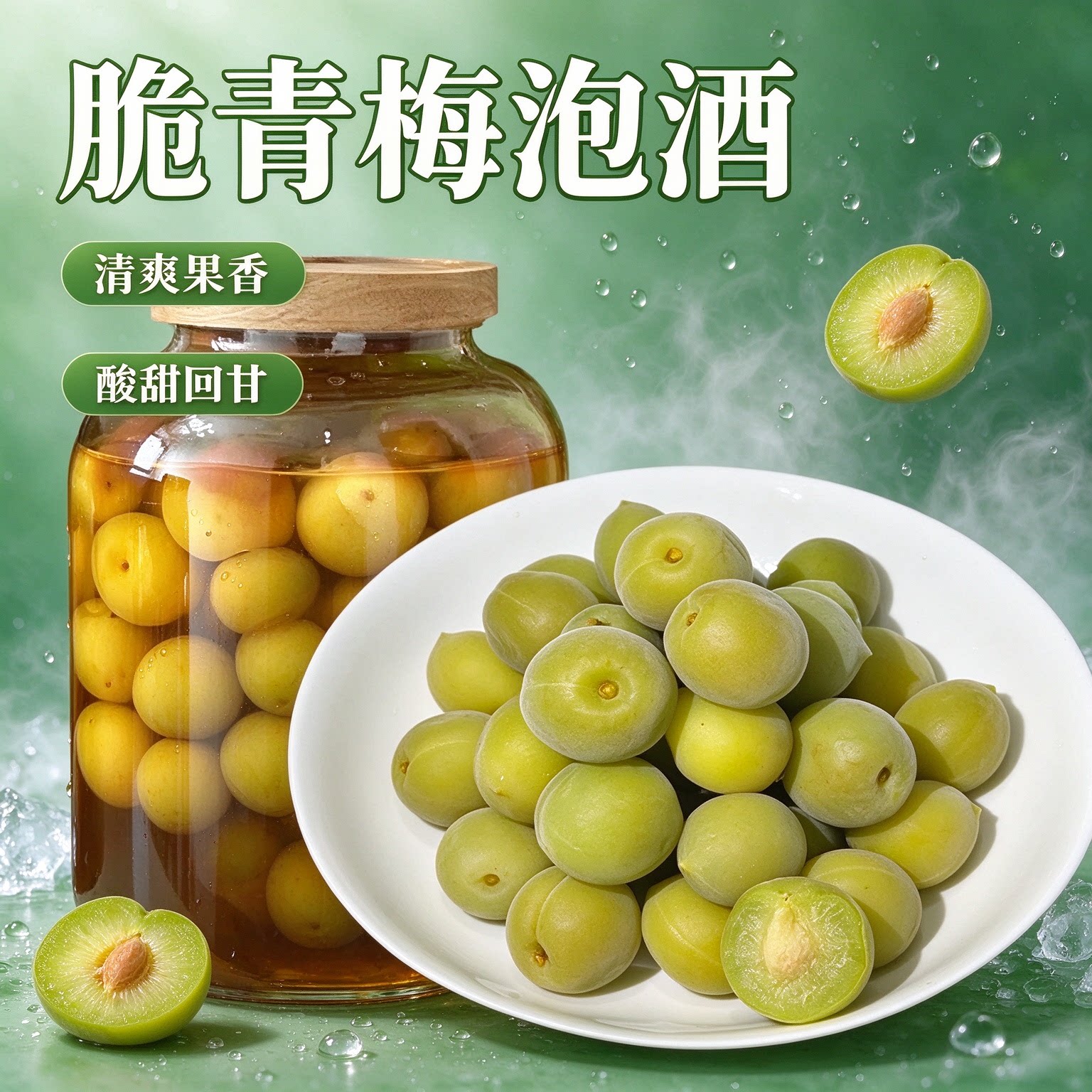 轻加工青梅鲜果泡酒半成品自酿野生解腻新鲜零食酸梅子水果蜜饯