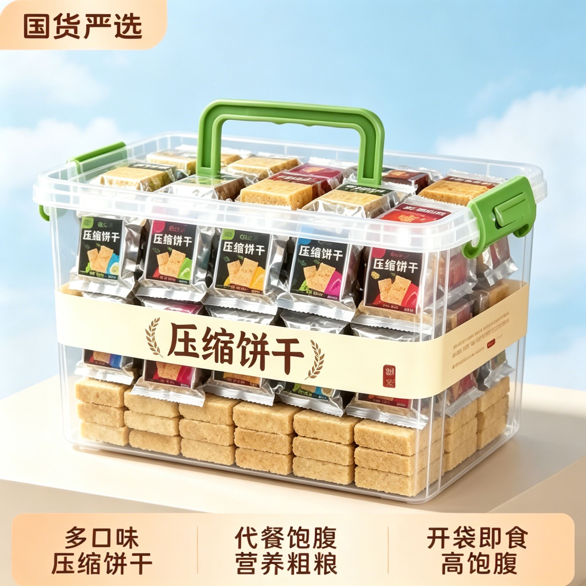 饱腹食用压缩饼干宿舍粗粮代餐代餐正品官方旗舰店低负担夜宵