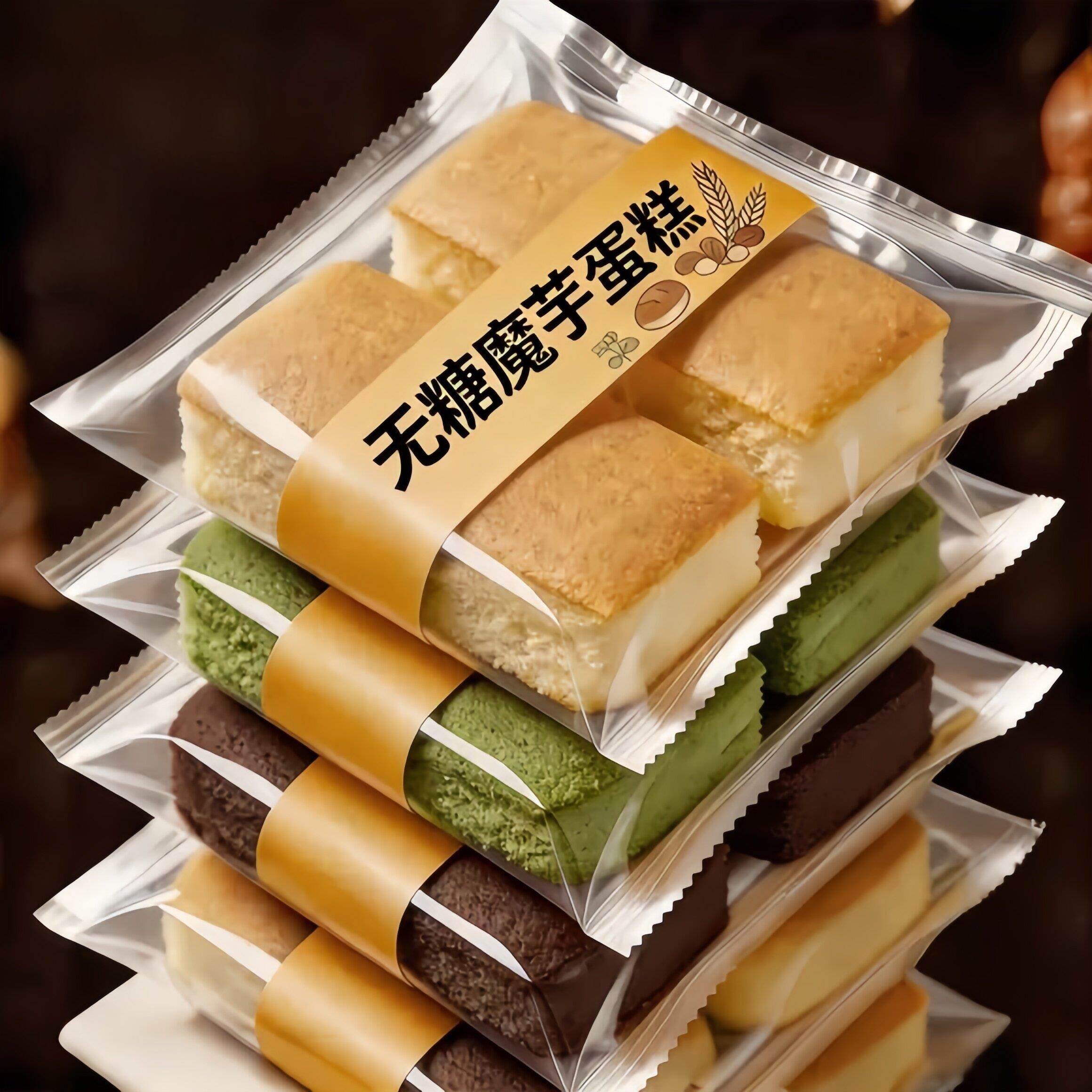 魔芋蛋糕0减低脂肪卡无糖精热量代早餐饱腹零食品欧包小面包甜品