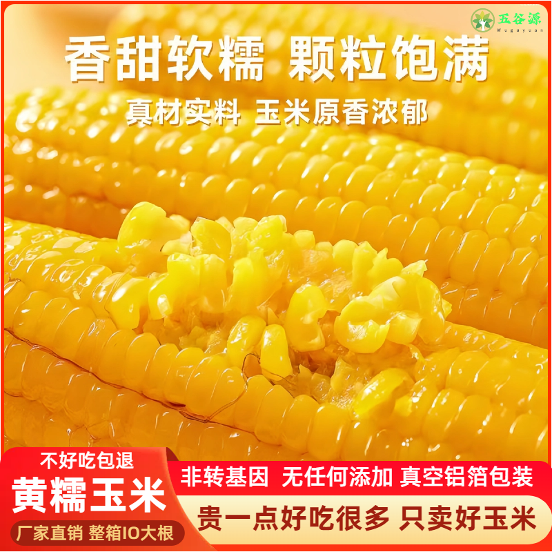 熟甜玉米棒水果玉米即食真空装玉米棒子营养代餐早餐粗粮膳食纤维