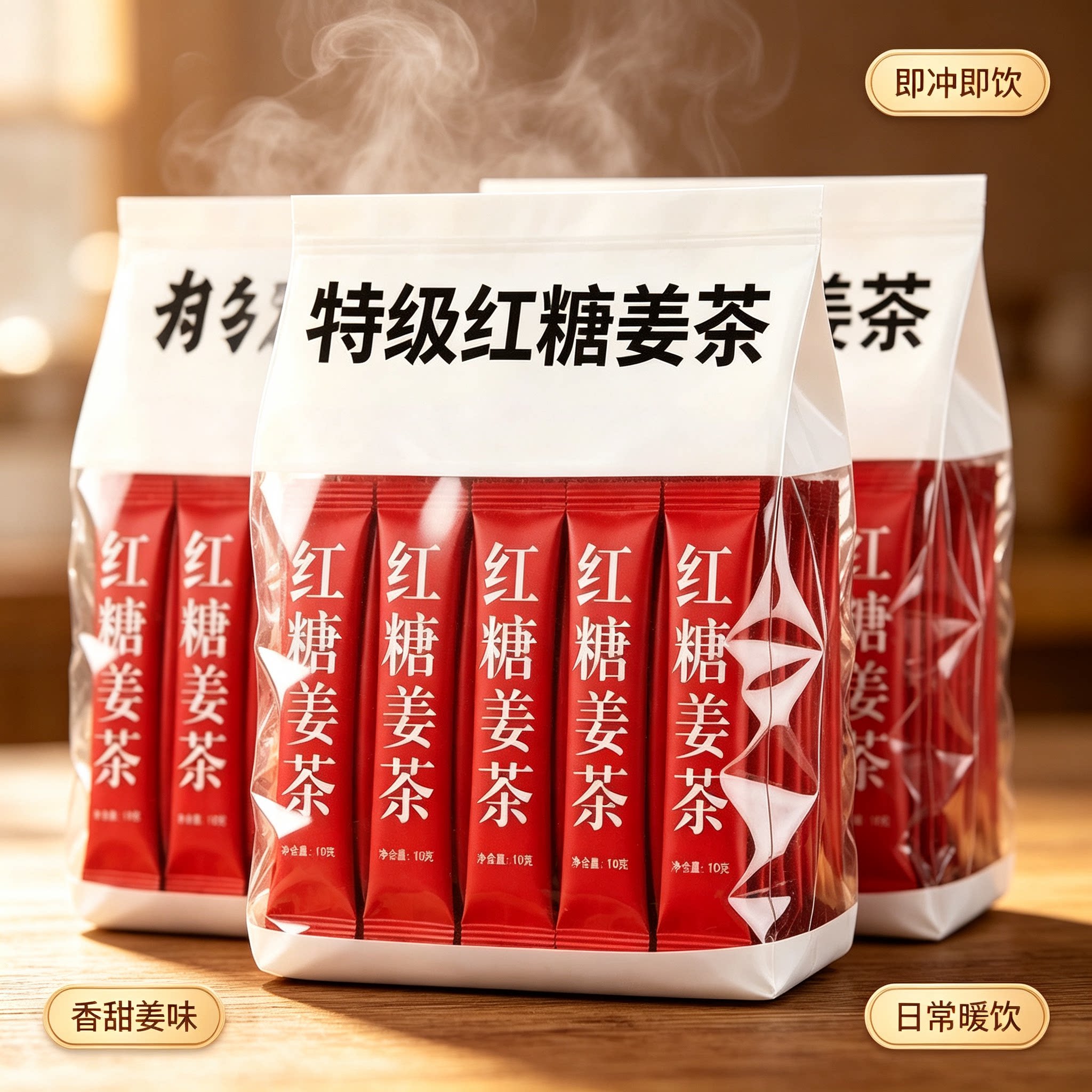 红糖姜茶独立小包装热饮姜糖茶女生熬夜加班恢复滋补健康养生茶