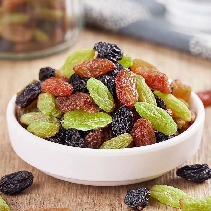 新疆四色葡萄干袋装混合香妃提子干多彩葡萄干孕妇开胃休闲小零食