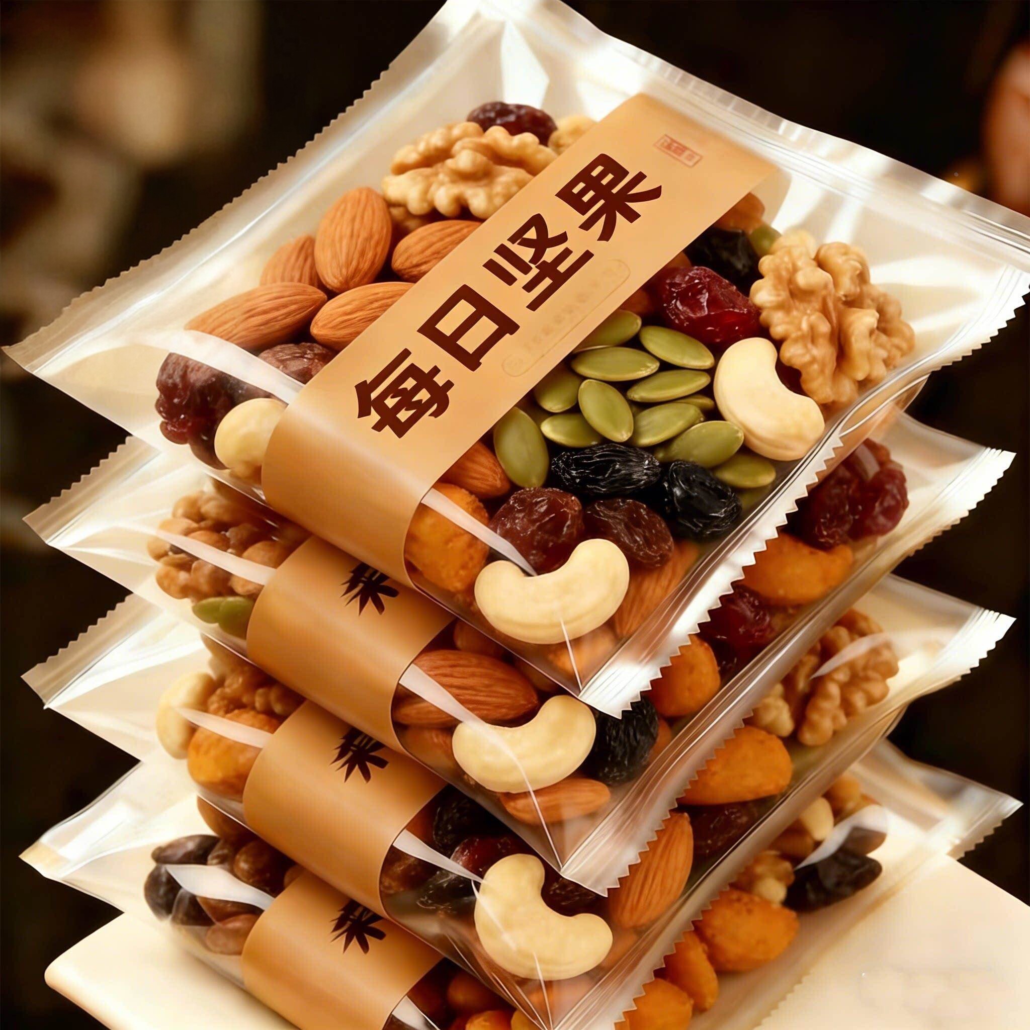 零食每日干果坚果混合小包装独立孕妇儿童大礼包礼盒60包果干果仁