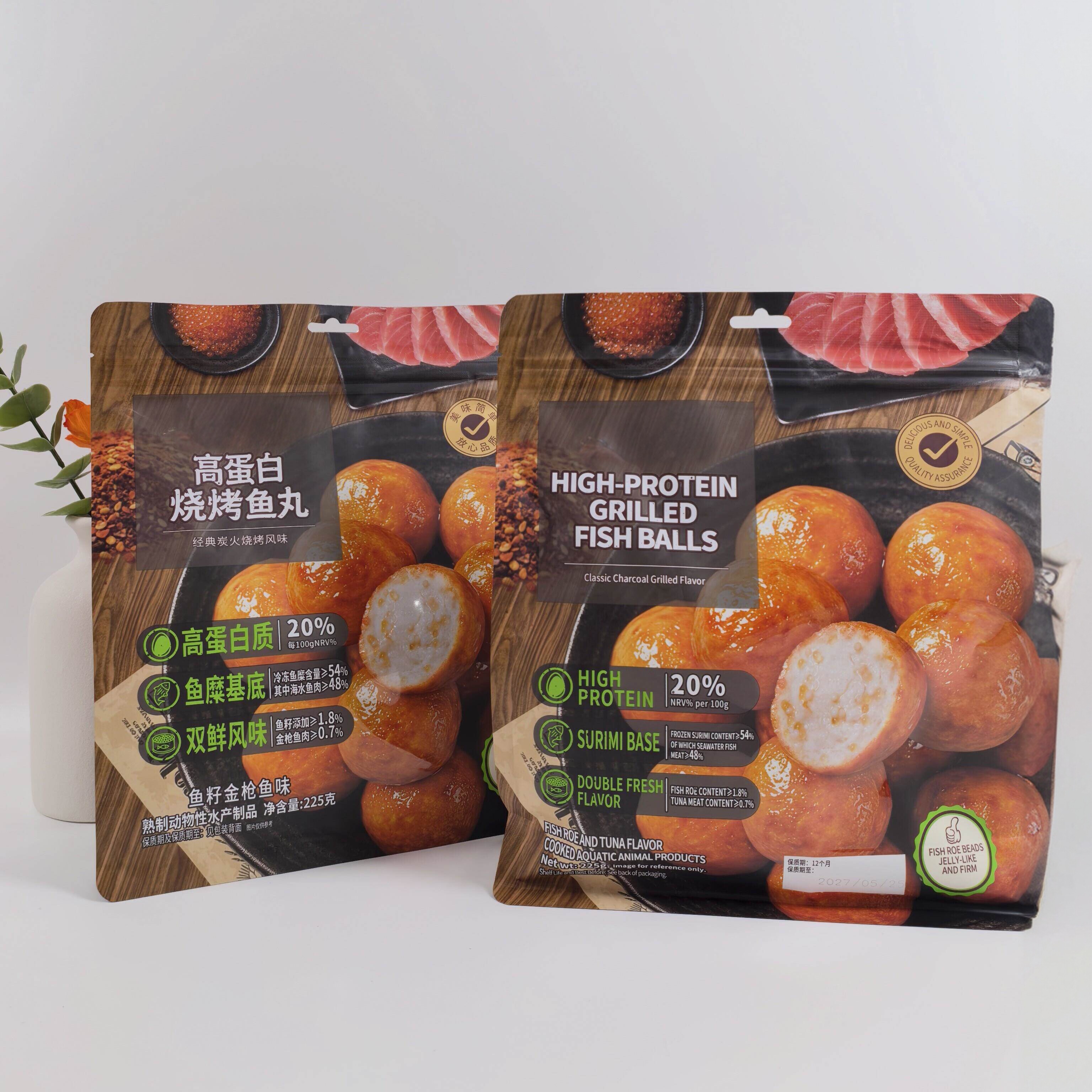 高蛋白质烧烤鱼丸袋装金枪鱼味鱼籽丸即食水产制品网红休闲小零食