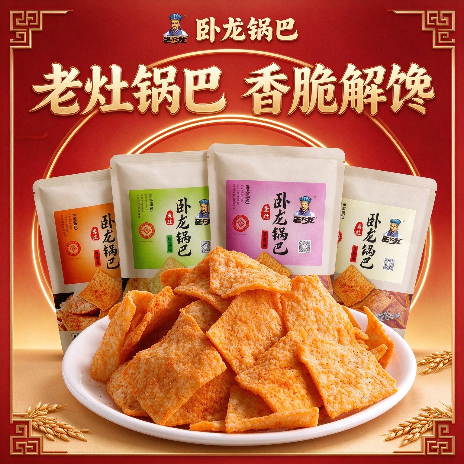 老式锅巴开袋即食网红小吃宿舍花椒休闲零食手工食品办公室大礼包