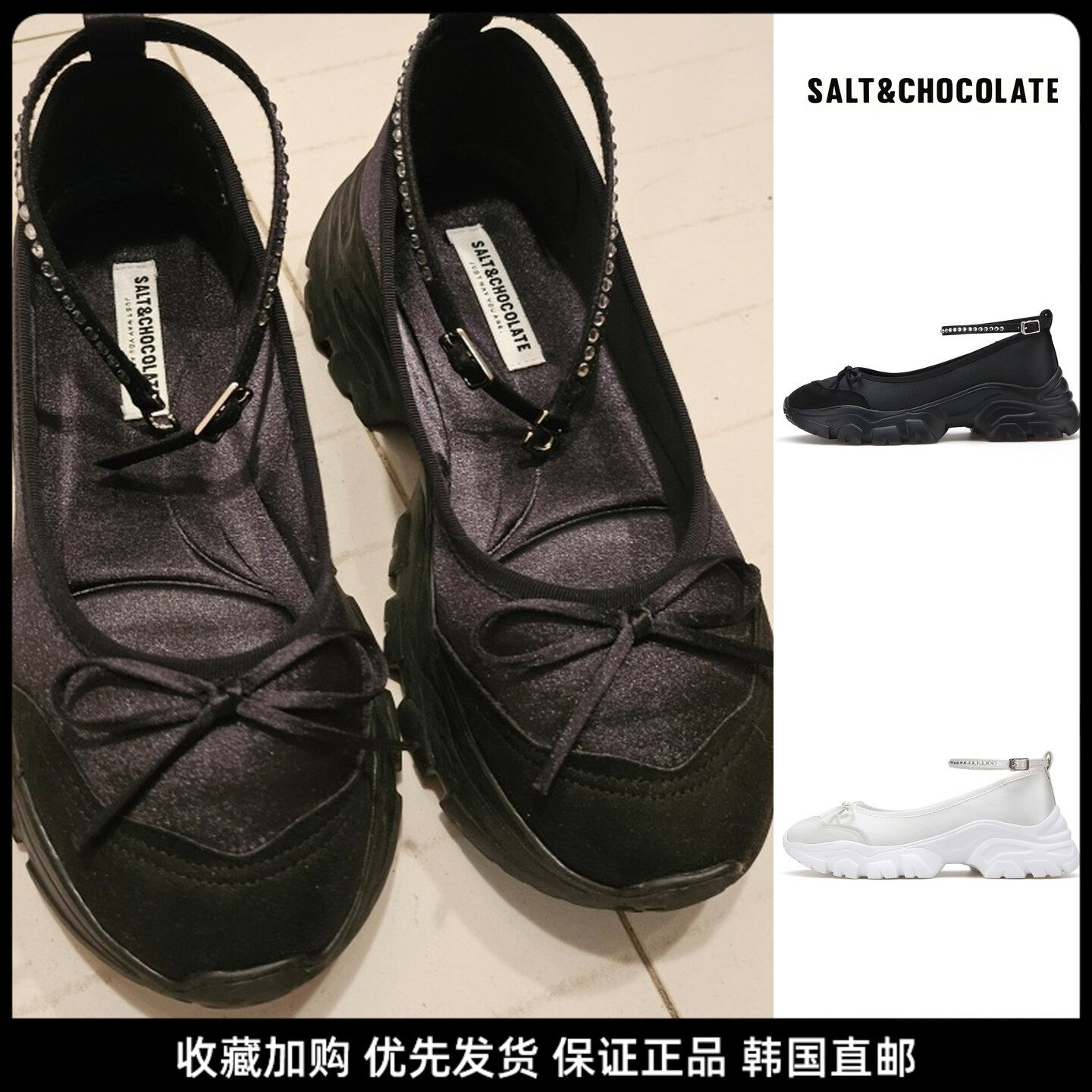 韩国代购直邮蝴蝶结玛丽珍女鞋