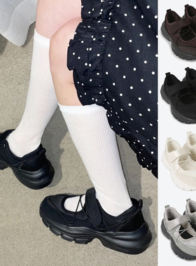 韩国代购直邮SHOOPEN 女春夏新款厚底增高休闲运动玛丽珍鞋芭蕾鞋