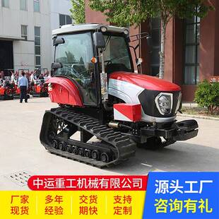 履带式拖拉机多功能开沟翻地拖拉机家用农用履带拖拉机耕地机