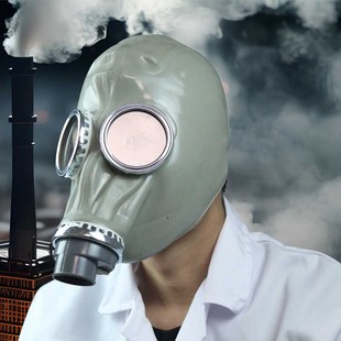 防毒面具罩喷漆化工生化一氧化碳头套防护防粉尘鬼脸罩