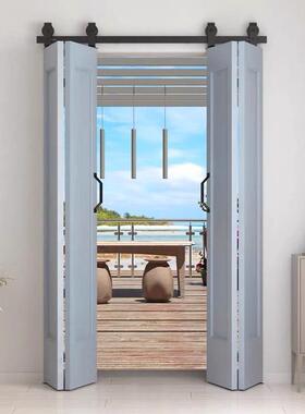 折叠谷仓门化妆室仓谷门厕所玻璃拉门厨房移门实木覆合免漆木门