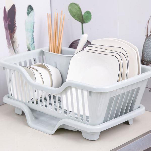 厨房大号塑料碗柜放碗箱沥水碗架碗筷收纳盒碗碟餐具笼整理架