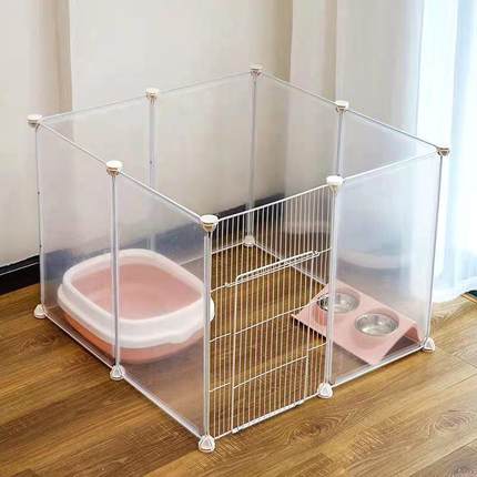 狗狗围栏宠物室内带厕所狗猫笼子隔离门护栏自由组合中小型犬栅栏