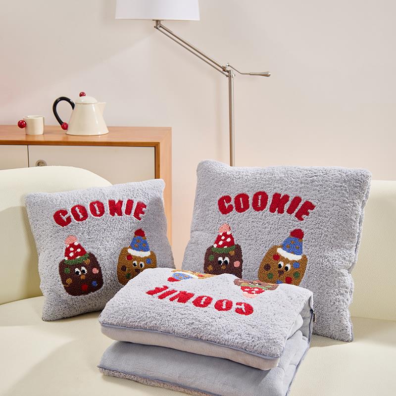 两用抱枕被靠垫枕头被汽车沙发办公室午睡保暖加厚卡通二合一学生