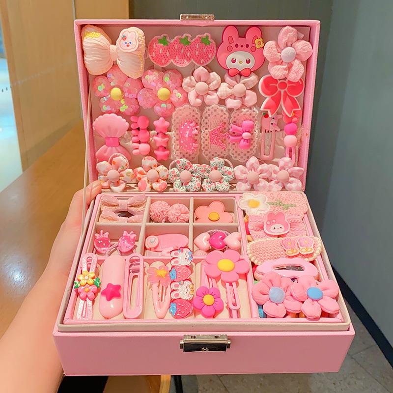 小女孩生日礼物送10岁实用头饰儿童发饰六一礼盒女童8高端6首饰盒