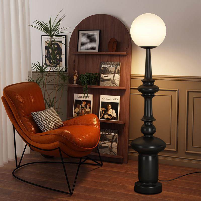 意大利复古客厅落地摆件电视柜沙发旁中古高级感卧室床头装饰灯