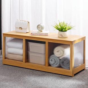 飘窗收纳柜阳台储物柜子杂物柜防晒地柜空间利用置物架榻榻米炕柜