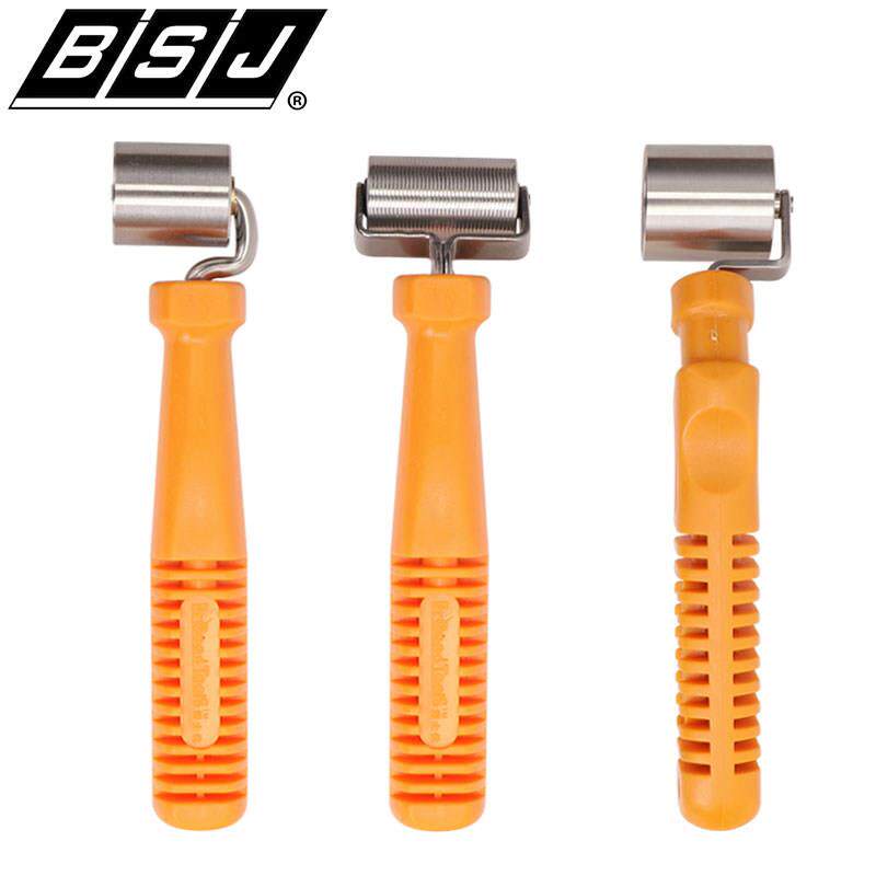 壁纸墙布接缝不锈钢平面双轴承贴壁纸专用施工工具细纹路压轮