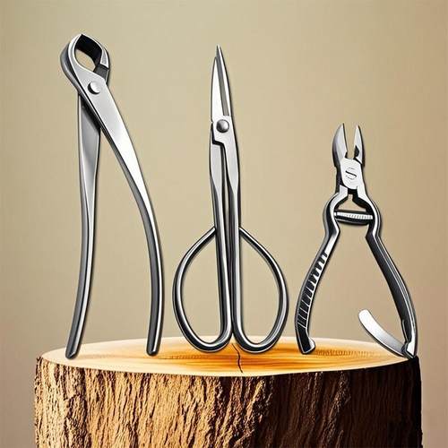 德国实心不锈钢盆景专用造型工具球节叶芽水口剪刀月季园艺修枝剪