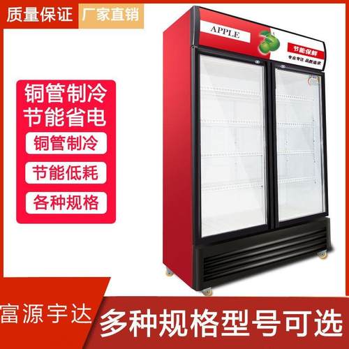 商用冷藏展示柜压缩机三年包换一天不到一度电啤酒饮料单双三门柜