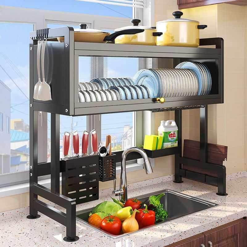 厨房水槽置物架收纳碗碟沥水架洗碗池防尘碗柜家用台面放碗碟盘架,节庆用品/礼品,文化创意餐具,淘宝优惠券,粉丝福利购,淘宝优惠卷