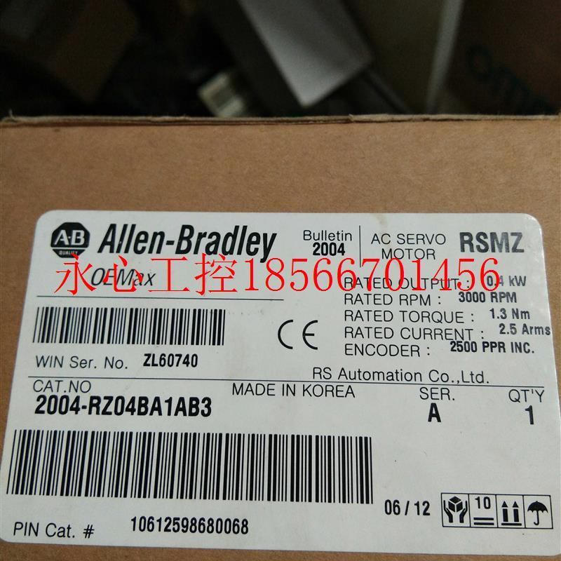 议价AB 伺服电机 2004-RZ04BA1AB3￥