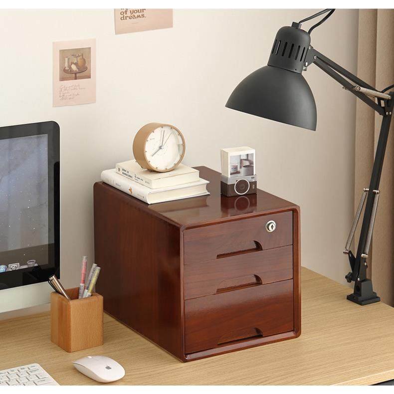 书房桌面收纳盒抽屉式简约榫卯多层A4纸文件柜学生木制杂物小盒子,收纳整理,桌面收纳盒,淘宝优惠券,粉丝福利购,淘宝优惠卷