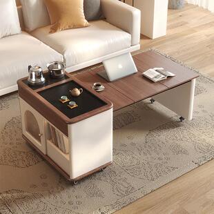 可伸缩移动茶几客厅家用阳台小茶桌茶台茶水柜泡茶桌沙发边柜边几