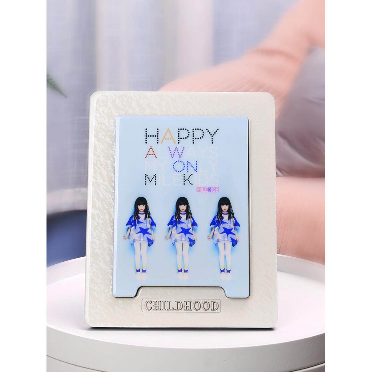 双层水晶照片摆台制作12寸10儿童相框生日照相架定制宝宝洗相片做