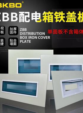 ZBB家用配电箱面板10/12/16/20回路铁盖板子可定制单双排空开 盖