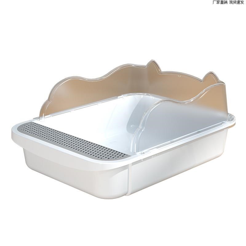 100cm特大号猫砂盆半封闭式猫厕E所大号防外溅带砂沙屎盆猫咪用品