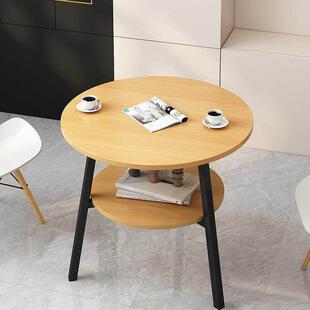 【纳兹意森】圆桌客厅休闲茶几阳台咖啡桌宾馆简易两人卧室喝茶桌