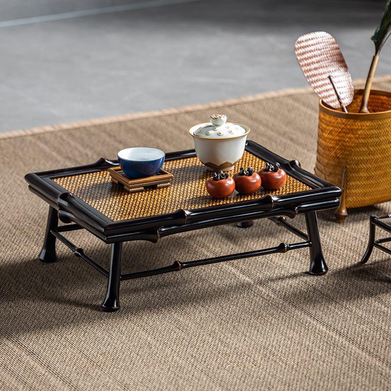 中式阳台茶桌茶台炕桌家用竹矮桌炕桌筇禅意榻榻米桌子飘窗小茶几