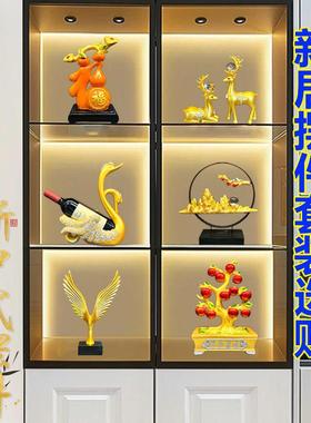 现代酒柜装饰摆件新中式客厅装饰品摆设轻奢高档高端乔迁新居礼物