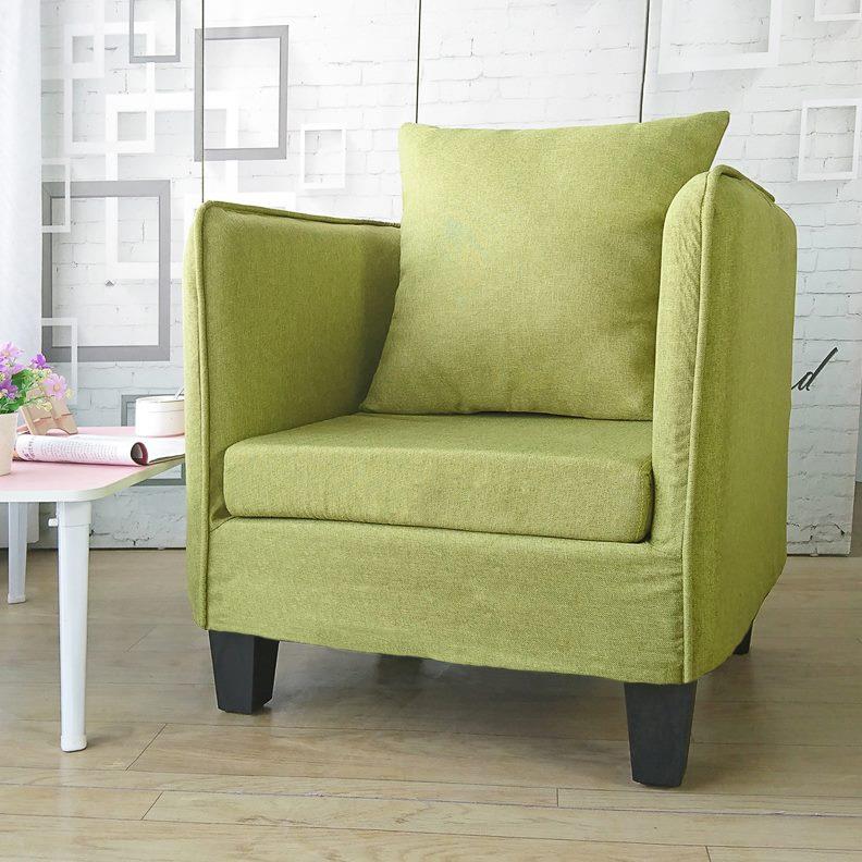 吧咖啡厅卡座沙发椅网懒人沙发单人椅小户型卧室沙发布艺沙发北欧