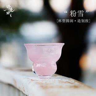 一人单杯小礼品功夫茶具 高硼硅玻璃花盏杯女福禄杯蒸茶壶新中式
