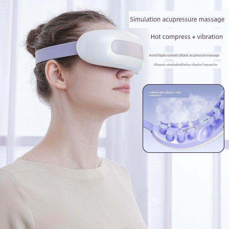 新款眼部按摩仪蒸汽眼罩充电款学生护眼仪热敷振动雾化润眼补水