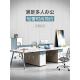 青岛办公家具屏风工作站4人桌简单现代板式 2人电脑桌