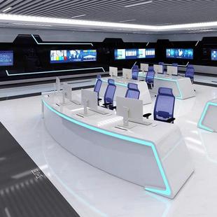 烤漆操作台指挥中心控制台调度台中控室电脑桌工作台定制办公桌椅